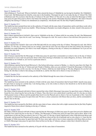 Islam - Saheeh Muslim Hadith