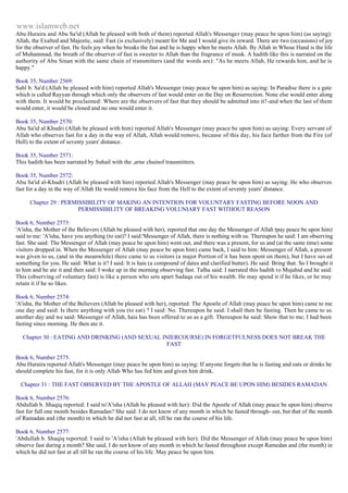 Islam - Saheeh Muslim Hadith