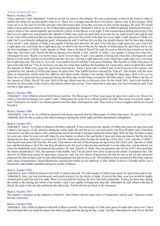 Islam - Saheeh Muslim Hadith