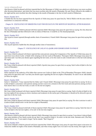 Islam - Saheeh Muslim Hadith