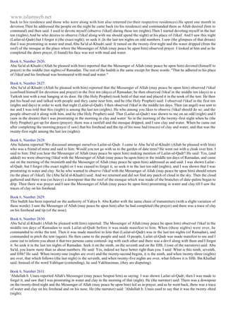 Islam - Saheeh Muslim Hadith