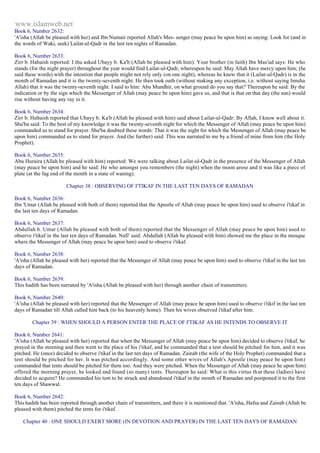 Islam - Saheeh Muslim Hadith