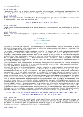 Islam - Saheeh Muslim Hadith