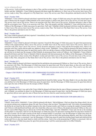 Islam - Saheeh Muslim Hadith