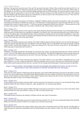 Islam - Saheeh Muslim Hadith