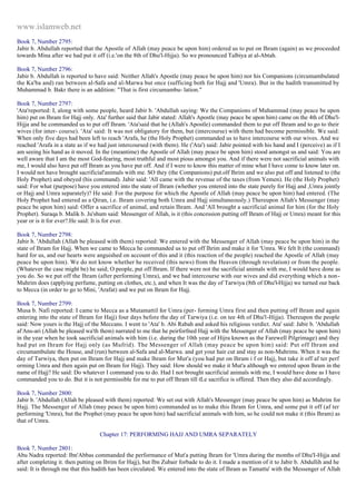 Islam - Saheeh Muslim Hadith