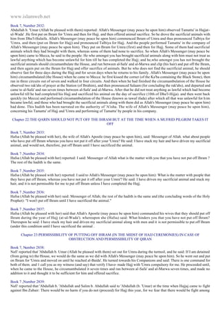 Islam - Saheeh Muslim Hadith