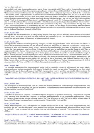 Islam - Saheeh Muslim Hadith