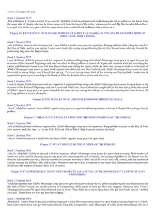 Islam - Saheeh Muslim Hadith