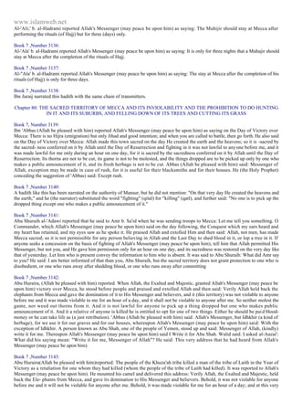 Islam - Saheeh Muslim Hadith