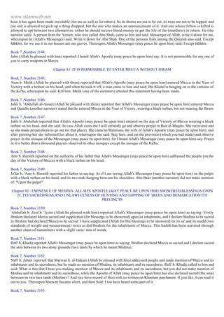 Islam - Saheeh Muslim Hadith