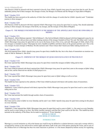 Islam - Saheeh Muslim Hadith