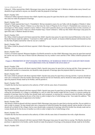 Islam - Saheeh Muslim Hadith