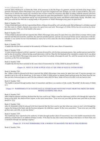 Islam - Saheeh Muslim Hadith