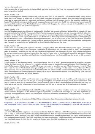 Islam - Saheeh Muslim Hadith