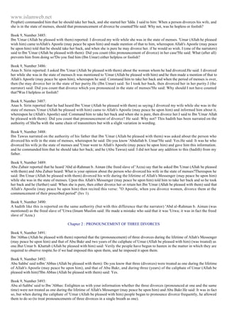 Islam - Saheeh Muslim Hadith