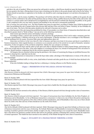 Islam - Saheeh Muslim Hadith