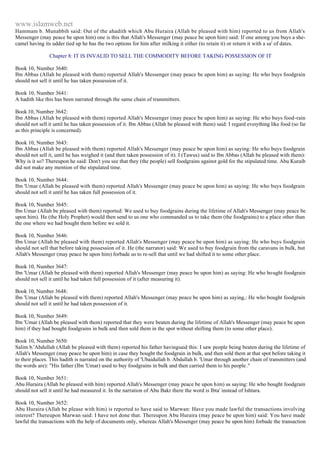 Islam - Saheeh Muslim Hadith