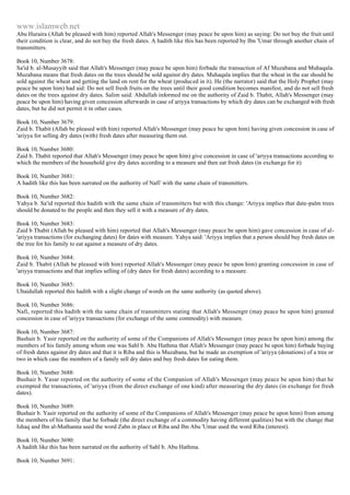 Islam - Saheeh Muslim Hadith