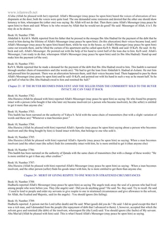 Islam - Saheeh Muslim Hadith