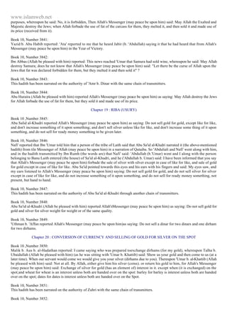 Islam - Saheeh Muslim Hadith