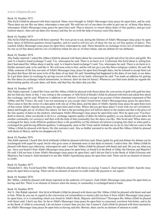 Islam - Saheeh Muslim Hadith