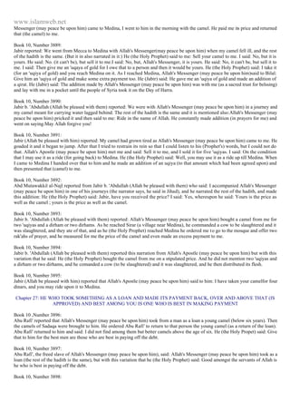 Islam - Saheeh Muslim Hadith