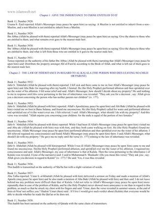 Islam - Saheeh Muslim Hadith