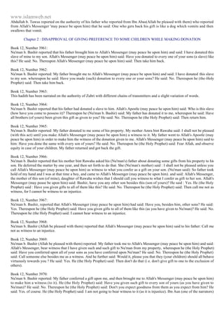 Islam - Saheeh Muslim Hadith