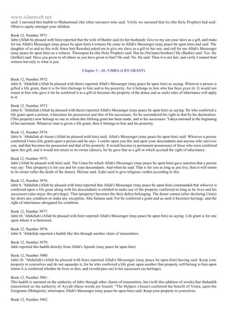 Islam - Saheeh Muslim Hadith