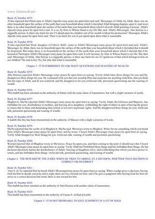 Islam - Saheeh Muslim Hadith