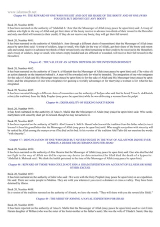 Islam - Saheeh Muslim Hadith