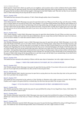 Islam - Saheeh Muslim Hadith