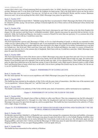 Islam - Saheeh Muslim Hadith