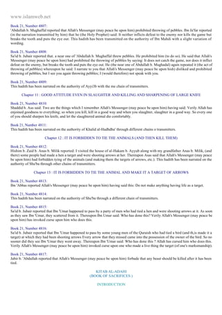 Islam - Saheeh Muslim Hadith