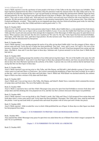 Islam - Saheeh Muslim Hadith