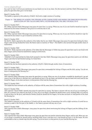 Islam - Saheeh Muslim Hadith