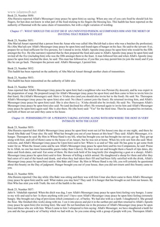 Islam - Saheeh Muslim Hadith