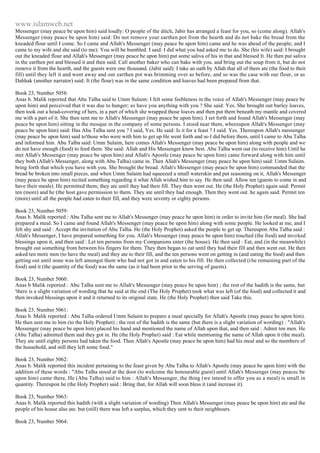 Islam - Saheeh Muslim Hadith