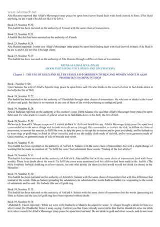 Islam - Saheeh Muslim Hadith