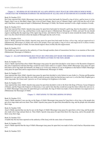 Islam - Saheeh Muslim Hadith