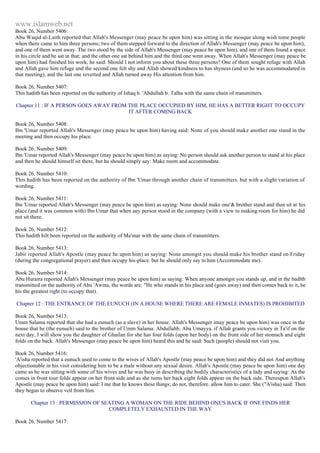 Islam - Saheeh Muslim Hadith