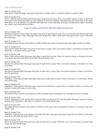 Islam - Saheeh Muslim Hadith