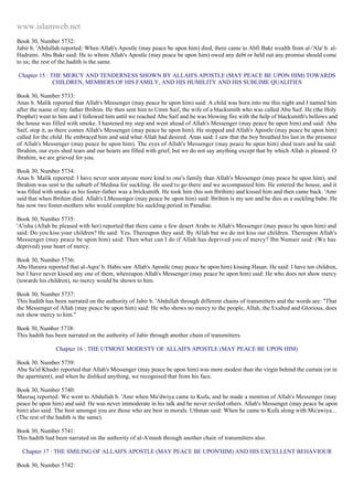 Islam - Saheeh Muslim Hadith