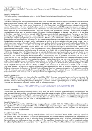 Islam - Saheeh Muslim Hadith