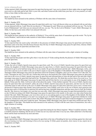 Islam - Saheeh Muslim Hadith