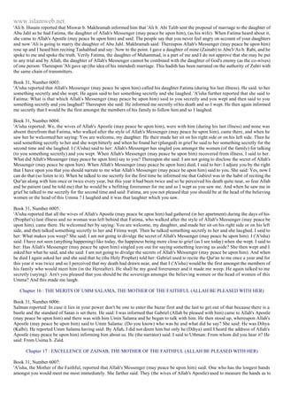 Islam - Saheeh Muslim Hadith