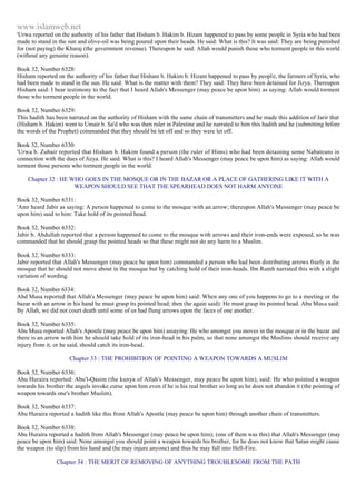 Islam - Saheeh Muslim Hadith