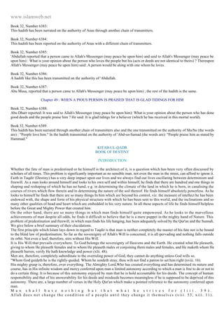 Islam - Saheeh Muslim Hadith