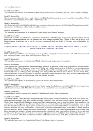 Islam - Saheeh Muslim Hadith